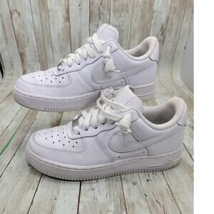 Nike Women's Air Force 1 '07 Triple White DD8959-100 j Size 6.5